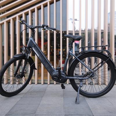 China 2022 aluminum alloy step through 26in aluminum alloy electric bike fat mid tire 36v 250w motor city ebike for sale