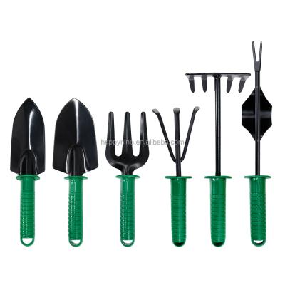 China Carbon Steel CLASSIC Head 6 Piece Plastic Handle Garden DIY Tools Small Set Gardening Kit For Promotion Discount Store for sale