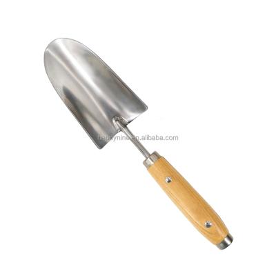 China CLASSIC High Quality Stainless Steel Garden Tools with Wood and Steel Handle Lawn Care Hand Trowel Gardening Shovel for sale