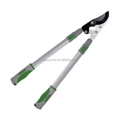 China Anti-Slip Long Handle Shears Bypass Lopper Branch Cutter Telescopic Steel Garden Balancing Tools for sale