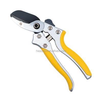 China Anti-skid Blade High Carbon Steel Anvil Handle Hand Plumer Flower Heavy Duty Gardening Pruners Garden Pruners Cutters Shears Scissors for sale