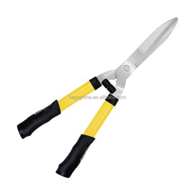 China Anti-Slip Handle Carbon Steel Polished Hedge Shears Scissors For Garden Branch Trimming Plant Cutting Tree Pruner for sale