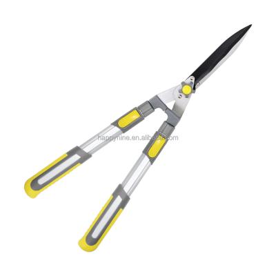 China Gardening Tool Gardening Tool Anti-Slip Heavy Duty Aluminum Shear Hedge Telescopic Long Handle Lawn Cutter Tools for sale