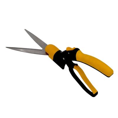 China Anti-Slip Handle Garden Grass Shear Scissors Carbon Steel Blade Handle Cutting DIY Tools Trimmers for sale