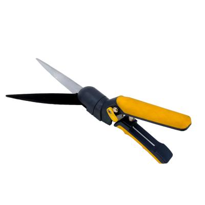 China 360 Degree Garden Handle Grass Tools Eco-friendly Anti-Slip Rotating Blade Steel Hand Pruner Shear Scissors With TPR Handle Cutting Tools for sale