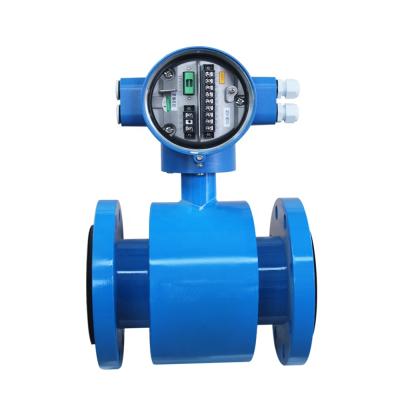 China Flange Type PTFE/F46/Rubber/Silicon Liquid Electromagnetic Flow Meter Flow Meter Instrument for sale