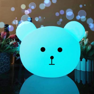 China Garden Mini Cute Bear Children Baby LED Night Light Indoor Decorative Portable Lamp for sale