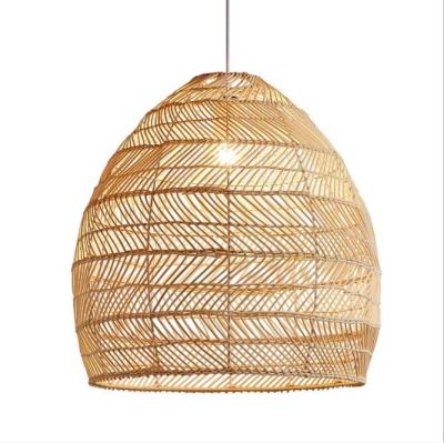 China Modern Art Design Rattan Chandelier Hanging Lamp Shade For Restaurant for sale