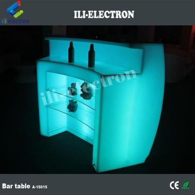 China Bar Table PE Plastic Led Lighting Furniture Led Portable Bar for sale