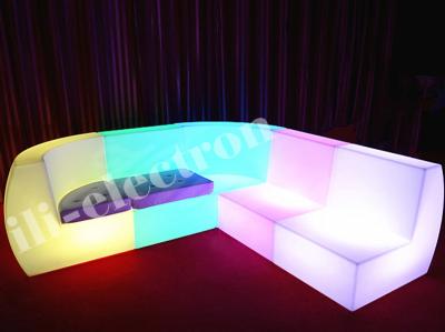 China BAR SET Rechargeable Plastic Led Lounge Couch For Focus for sale