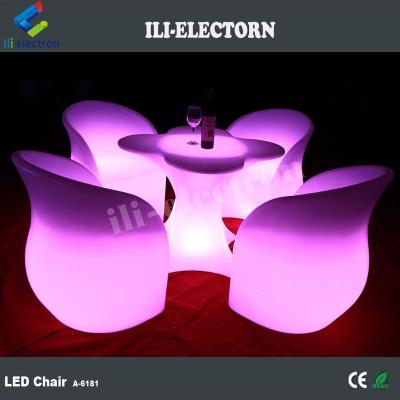 China BAR SET LED Light Furniture Led Flower Wine Bar Table Set for sale