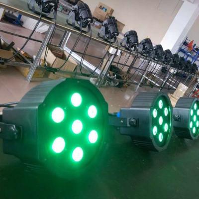 China Hot-selling IR LED Flat Par Light 4in1 RGBW Color Wash Led Par Light For Stage Wedding Bar Disco for sale