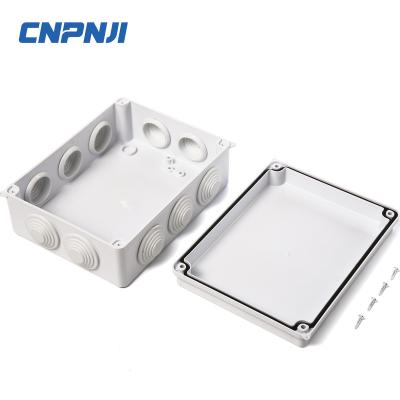 China Beautiful appearance and strong performance China hot sales ip65 plastic outdoor electronic connector waterproof enclosure with customized round hole for sale