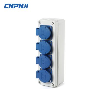 China Beautiful large appearance and strong performance size ABS plastic IP67 waterproof outdoor electrical branch box DIY connection sokcet industrial box for sale