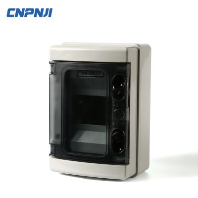 China Beautiful appearance and strong performance ip66 PC switch box breaker box waterproof black 12 ways for sale