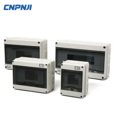 China Beautiful appearance and strong performance PC power system electrical waterproof distribution box HT-12WAY for sale