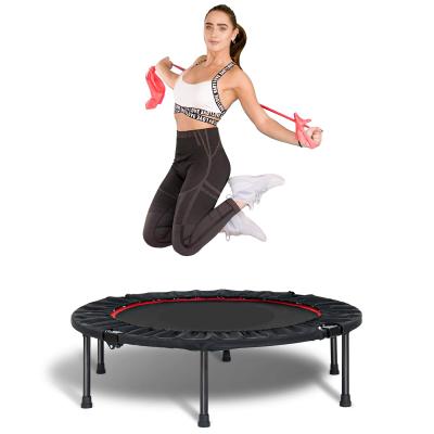 China Net Protector 3D Free Max Hot Sales Indoor Cheap Customized Round 40inch Indoor Foldable Fitness Mini Trampoline For Adult Gym Training for sale