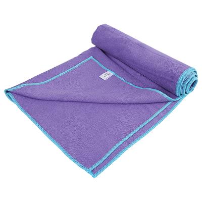 China 3D MAX High Quality Ultra Absorbent Non-slip Private Label Machine Washable Microfiber Hot Yoga Mat Towel for sale