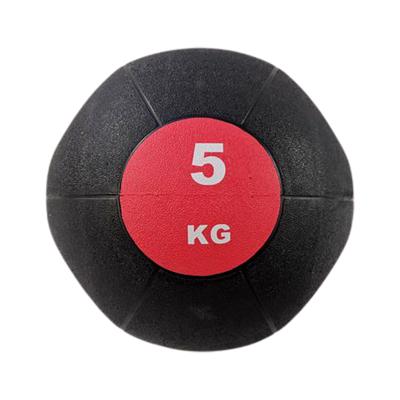 China Muscle Shaping 3D MAX Hot Selling 5kg Leather Medicine Ball Set With Handle for sale