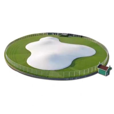 China Without Protective Net Games 3D Max Amusement Playground Inflatable Amusement Jumping Trampoline Jumping Clouds Bouncer for Trampoline Park for sale