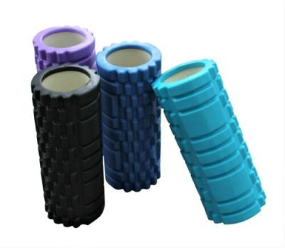 China Comfortable 3D Max Foam Roller Environmental EVA Hollow Yoga Column Pilates Fitness Yoga Foam Roller for sale