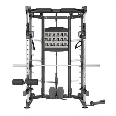 China Comfortable 3Dmax Gym Adjustable Barbell Fitness Rack Commercial Tools Cross Squat Rack Unisex Smith Machine Complete Multifunctional for sale