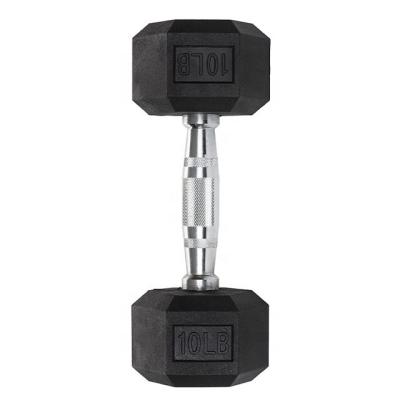 China Home Gym Equipment Fixed Dumbbell 5-100LB Hex Dumbbell 2.5-50kg Hex Dumbbell 3Dmax Rubber Dumbbell for sale