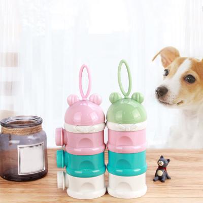 China Wholesale Portable Multi-Layer Collapsible Pet Bowl Feeder Cute Custom Travel Outdoor Pet Bowl for sale