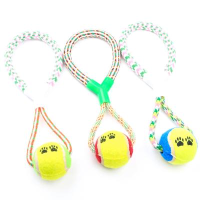 China Sustainable Manufacturer Wholesale OEM Durable Dog Toys Interactive Balls Dog Chew Toys Eco-Friendly Cotton Rope Toys for sale