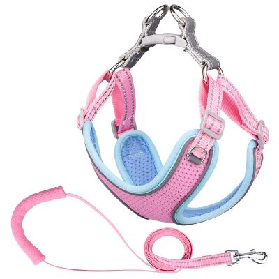 China Wholesale Custom Pet Harness Padded Breathable Comfortable Reflective Leashes for sale