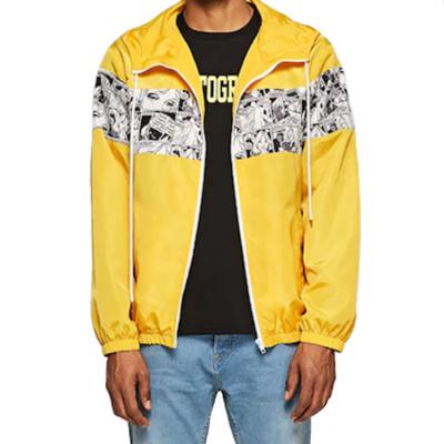 China Custom Logo Mens Viable Yellow Color Cloth Hoodies Jackets Winter Coat Plus Size for sale