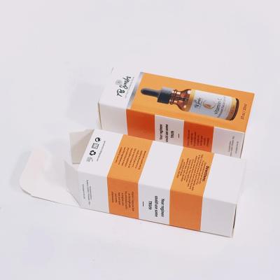 China Cheap Custom Tea CMYK White Card Printing Essential Oil Bottles Boxes And Cosmetic Boxes for sale