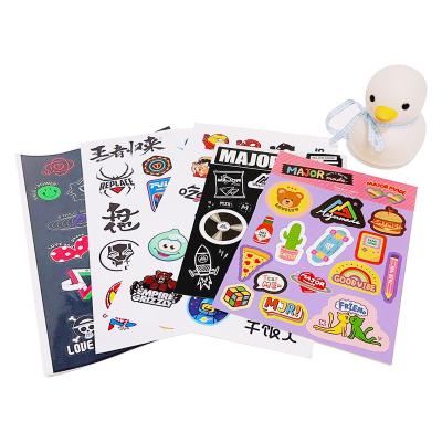 China Customized colorful die cut waterproof sticker cartoon sticker waterproof label for milky tea for sale