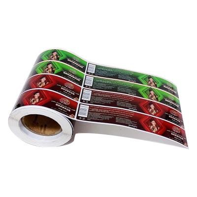 China Custom Waterproof Sticker Roll Paper Waterproof Custom Printing Logo Label Stickers for sale