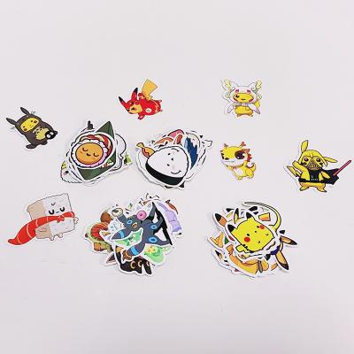 China Waterproof Hot Selling Logo Waterproof Label Printing Vinyl Label Stickers Holographic Custom Cartoon Die Cut Sticker for sale