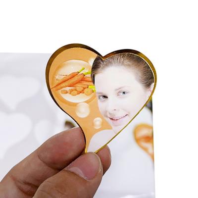 China Waterproof custom print vinyl sticker waterproof die cut kiss cut removable safty label sticker glossy stickers sheet for sale