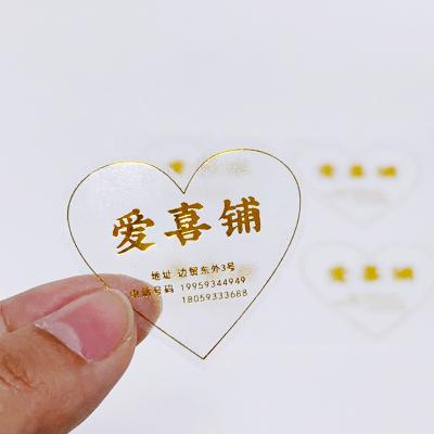 China Waterproof Custom Stickers Die Cut Heart Shaped Sticker Roll Self Adhesive Sticker Label for sale