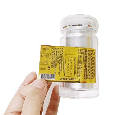 China Large waterproof factory direct sales support customization sticker labels for health care products medicine bottle packaging paper stickers for sale