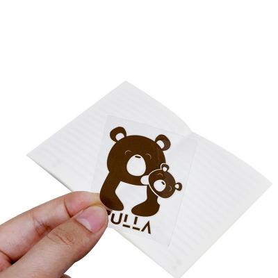 China Custom Printing Waterproof UV Stickers 3D Logo Metallic Transfer Transfer Sticker for sale