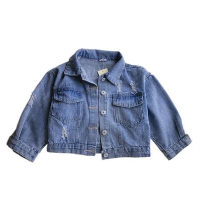 China New 2021Girls Supreme Leader Eco-friendly Spring Clothes Embroidery Denim Printing Girls' Jackets Custom Western Style Jacket for sale