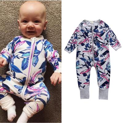 China Eco-friendly supreme leader 2021 autumn and winter baby one-piece clothes printing cartoon and factory newborn clothes for sale