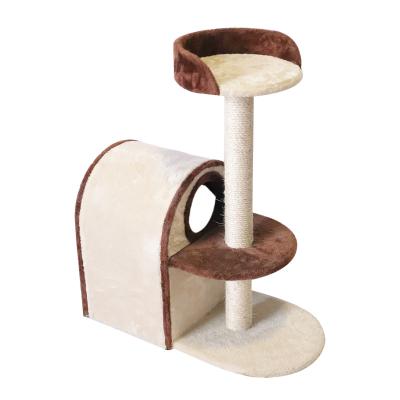 China Top Selling Guaranteed Quality Cat House Tree Scratcher Pet Cat Tree Viable for sale