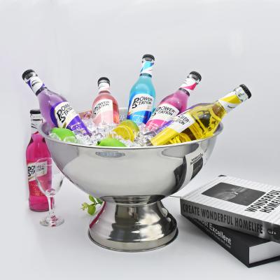 China 10L Large Sustainable Cooling Champagne Wine Beer Drinks Champagne Wine And Beer Metal Custom Ice Bucket for sale