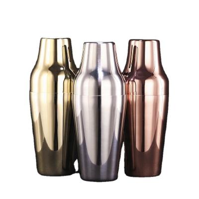 China Professional Barware Stainless Steel Tools Customized Steel Cocktail Shaker Boston Shaker Logo Accessories Jigger Bartender Kit Bar Stainless for sale