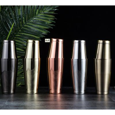 China Custom Mix Stainless Steel 500ml Drinks Logo Promotional Silver Gold Black Cocktail Shaker for sale