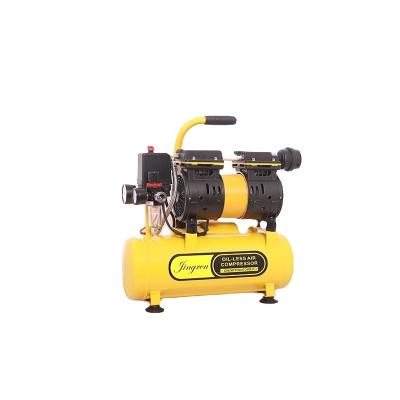 China 8bar 9L Oil Free Mobile Portable 580W Electric Screw Oil Free Air Compressor for sale