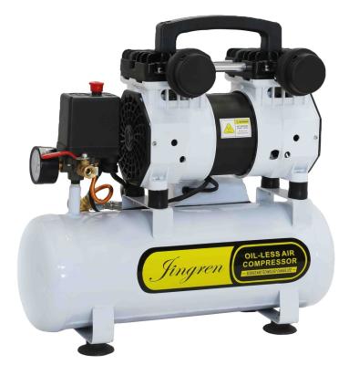 China 2020 9L PSI Electric Portable Silent Oil Free Air Compressor Mini Tank Oil Free Air Compressor for sale