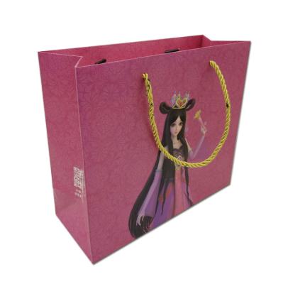 China BEAUTY PACKAGING Customized Store Portable Paper Laminated Foldable Gift Shopping Bag for sale