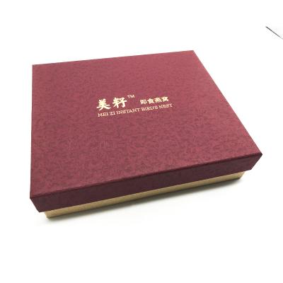 China BEAUTY PACKAGING red shoe storge box packaging with leatherette gift bag paper box black for sale