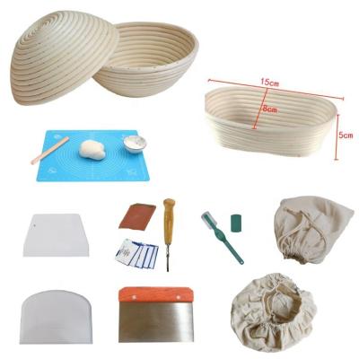 China Food-Safe Plastic Bread Proofing Dough Scraper Sustainable Bowl Scraper Plastic Basket for sale